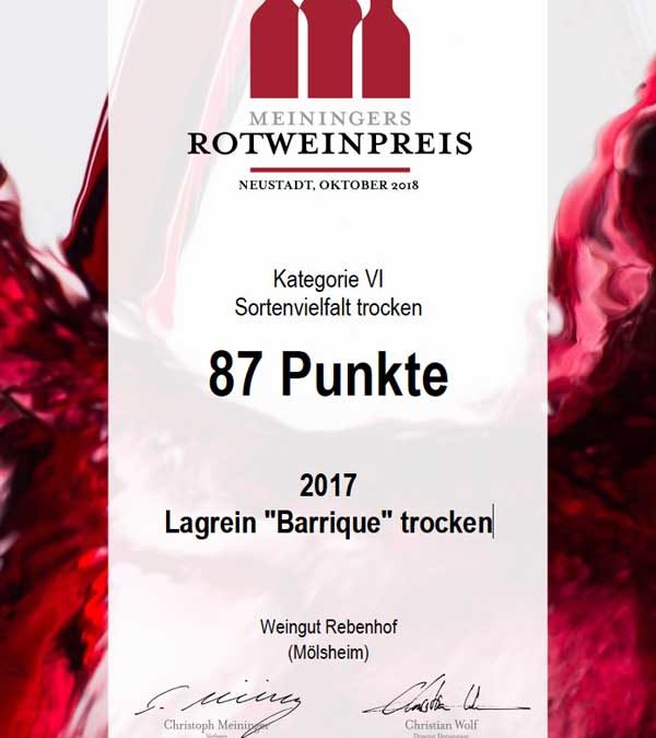 Meiningers Rotwein Preis